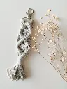 Llavero Macramé Beige