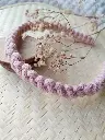 Diadema Macramé Rosa pastel