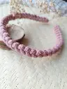 Diadema Macramé Rosa
