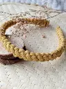 Diadema Macramé Mostaza