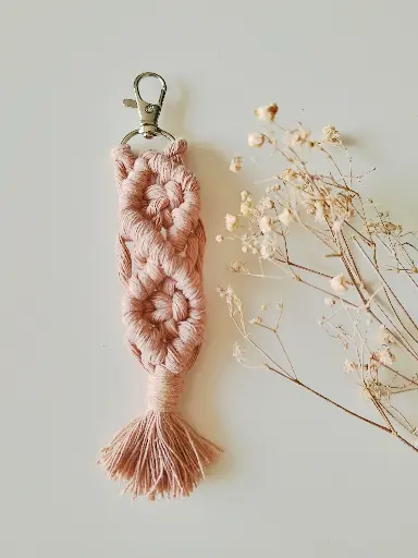 Llavero Macramé Colorete