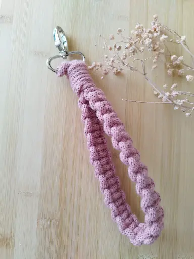 Llavero de Pulsera Rosa
