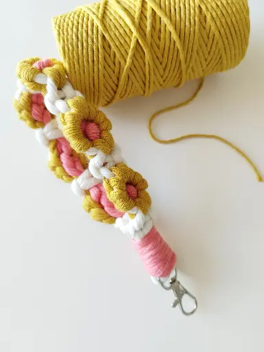 Llavero Pulsera Flores